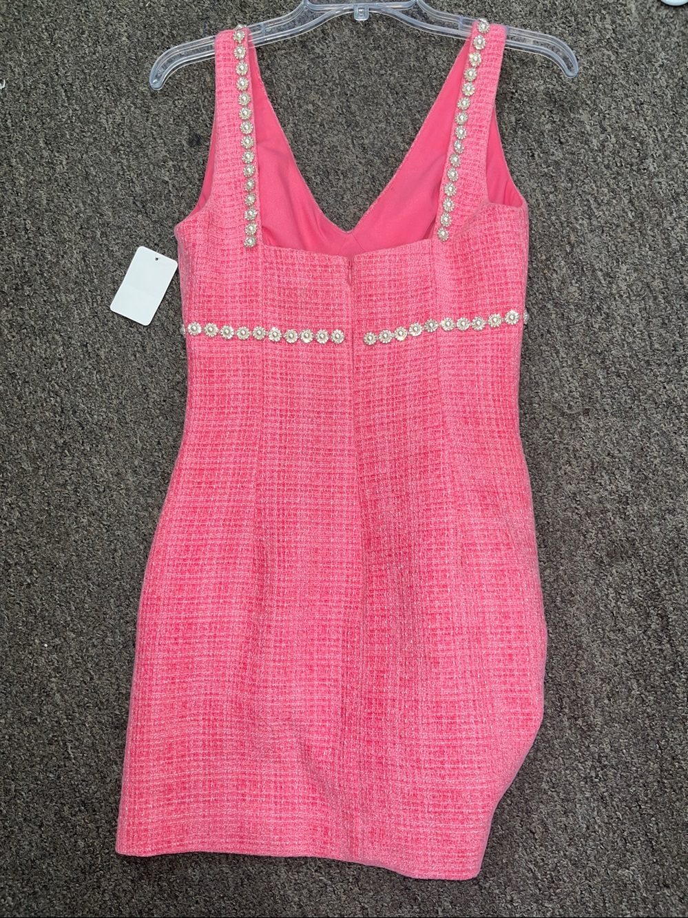 Self-Portrait Crystal-embellished tweed minidress - Picture 5 of 5